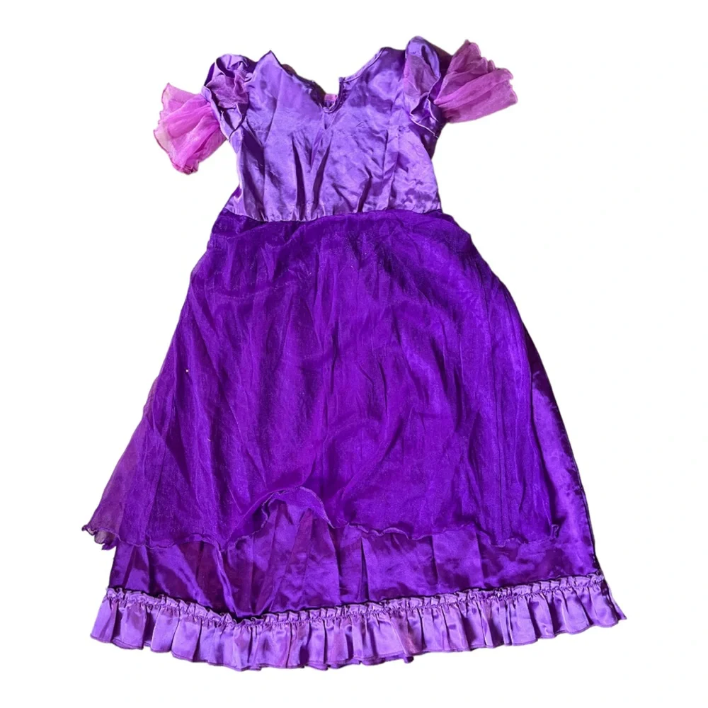 Disney Store Rapunzel Princess Costume Dress Girls 4T Tangled Purple Dress-Up
